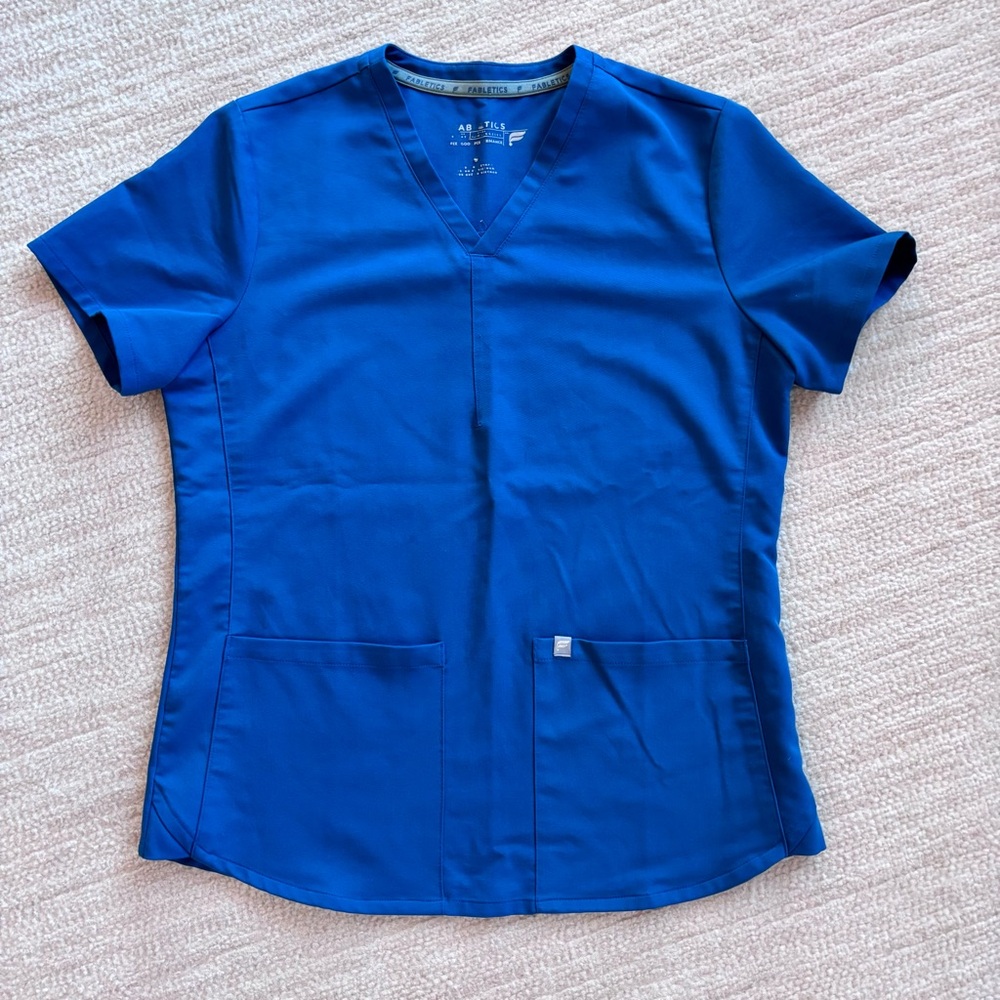 Fabletics Royal Blue Short Sleeve Top